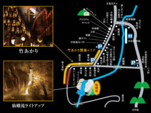竹あかり地図